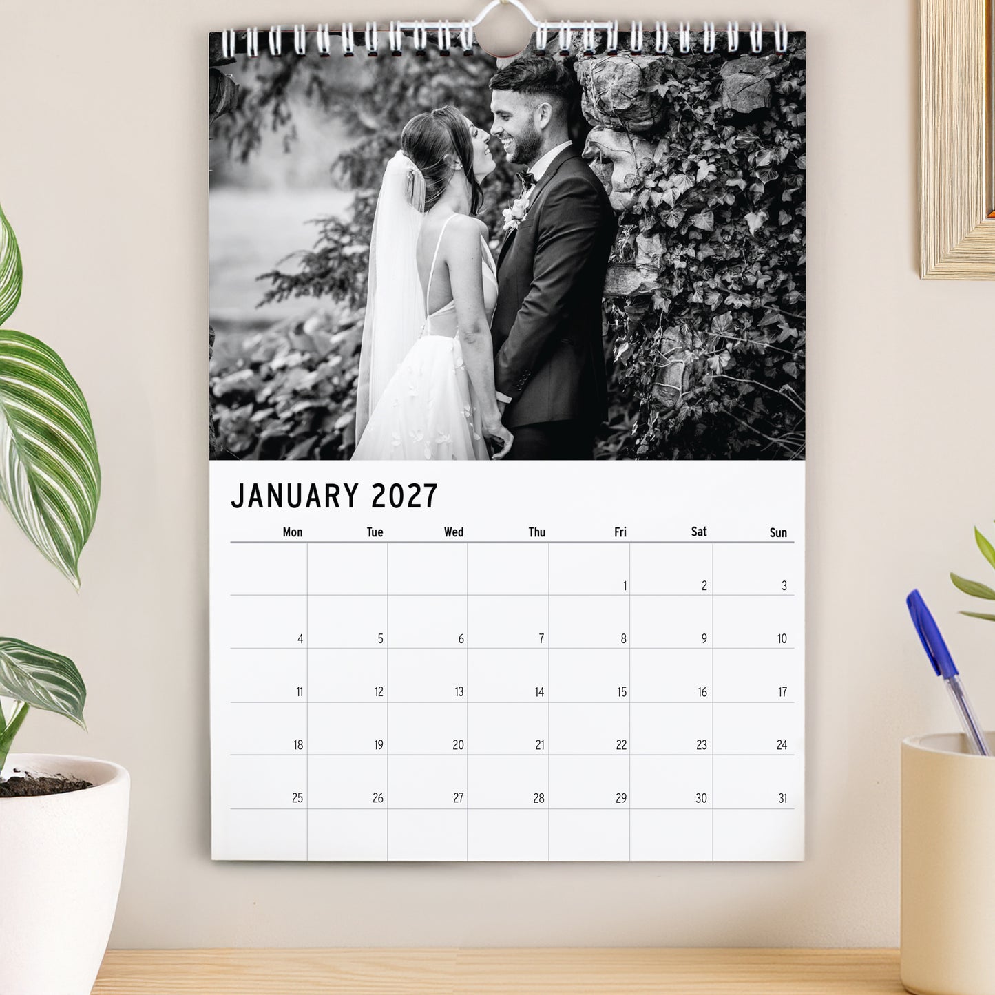 Personalised Photo Upload Wall Calendar – Christmas Birthday Family Gift - image 6