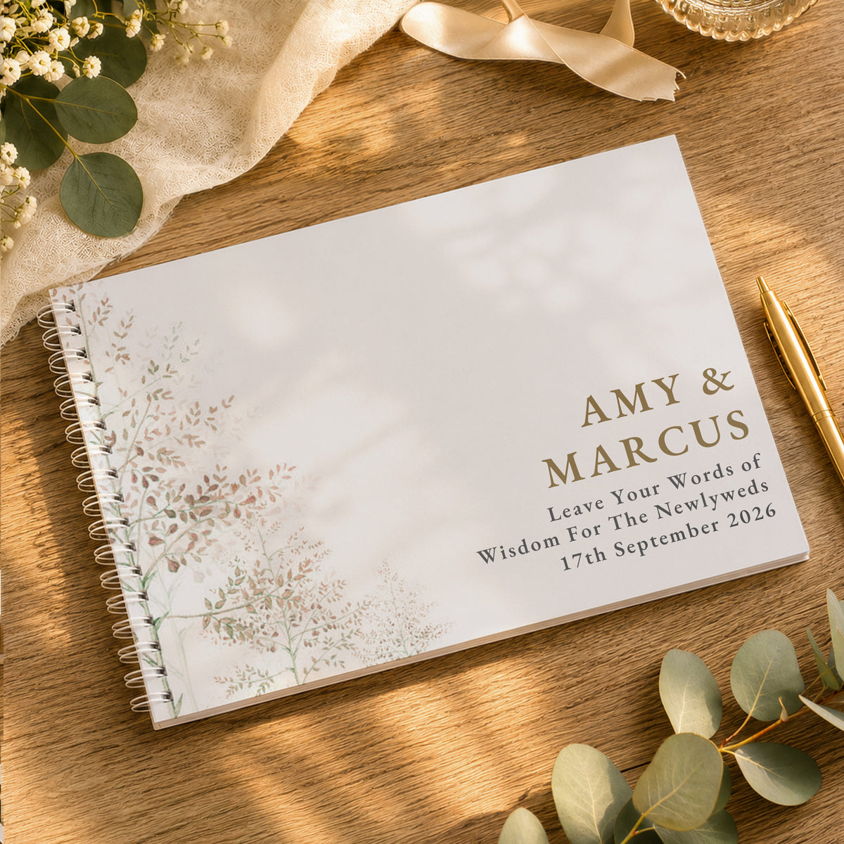 Personalised Pastel Tree Guest Book from Heartfelt Gifts