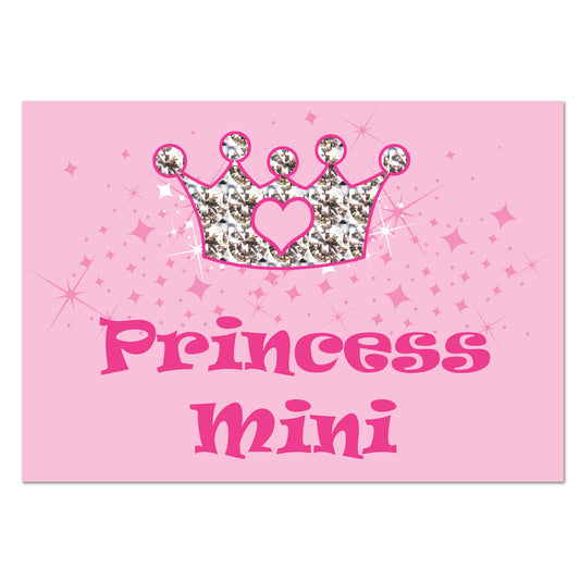 Personalised Pink Princess Pet Bowl Mat - image 2