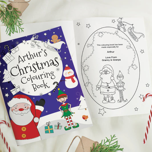 Personalised Its Christmas Elf Colouring Book - image 2