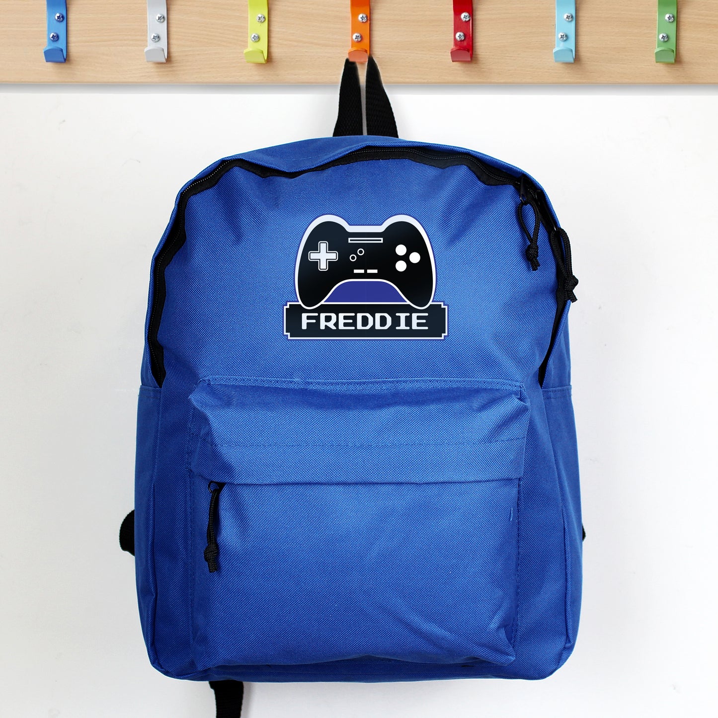 Personalised Gaming Blue Backpack - image 2