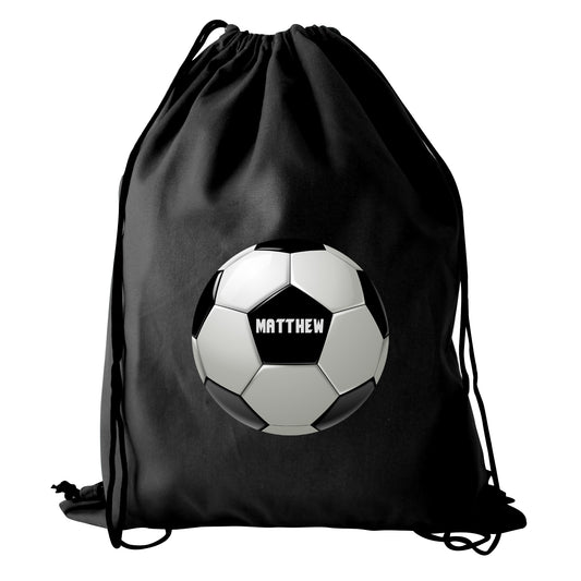 Personalised Football Black Kit Bag - image 2