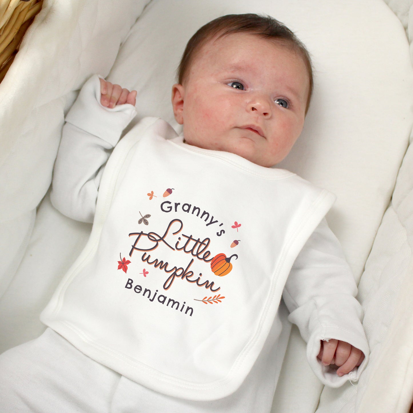 Personalised Little Pumpkin Bib - image 3