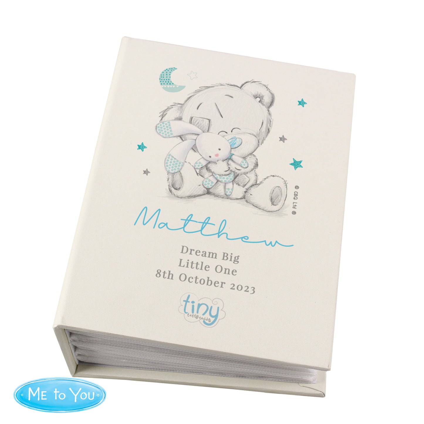 Personalised Tiny Tatty Teddy Blue 6x4 Photo Album with Sleeves - image 5