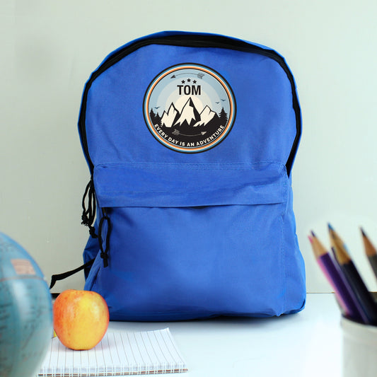 Personalised Adventure Blue Backpack - image 2