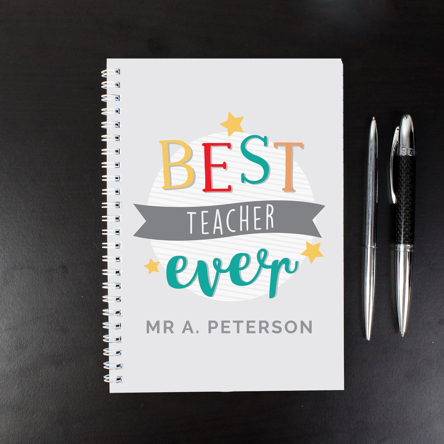 Personalised 'Best Teacher Ever' A5 Notebook - image 5