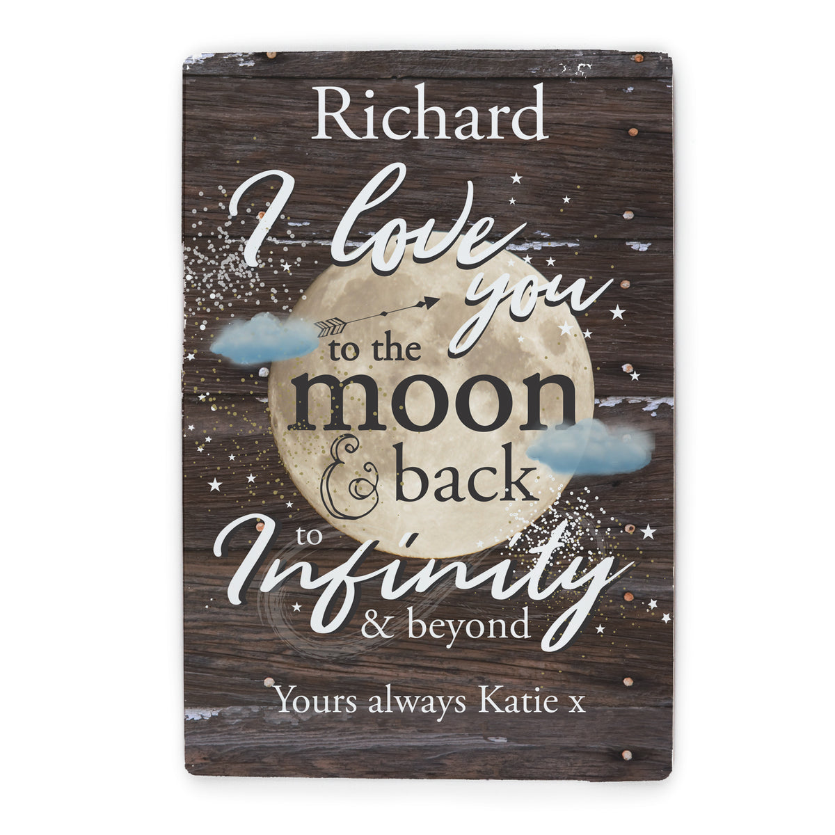 Personalised To the Moon & Back Metal Sign - image 5