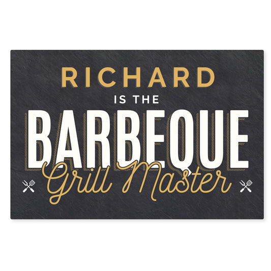 Personalised BBQ Grill Master Metal Sign - image 2