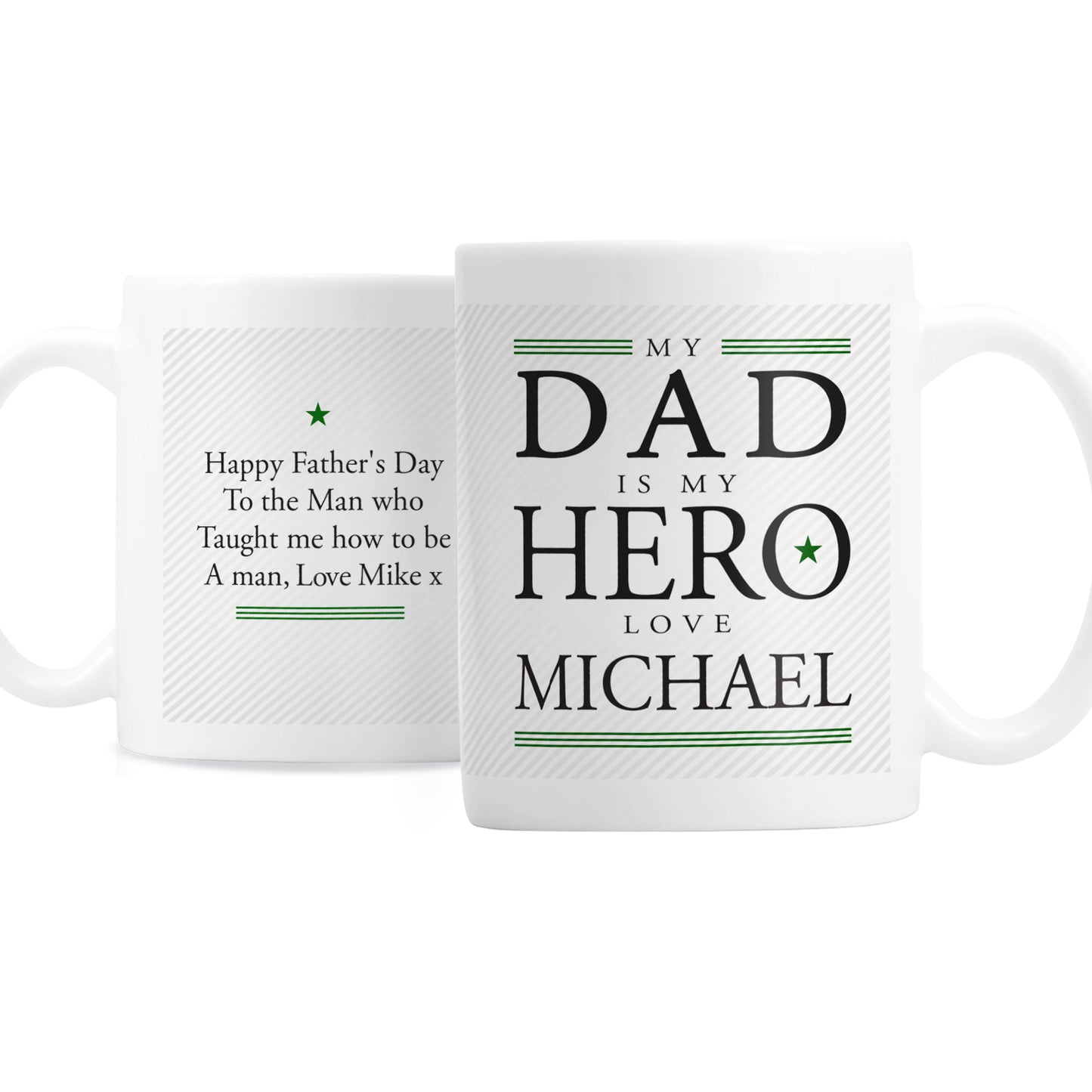 Personalised My Dad is My Hero Mug - image 4