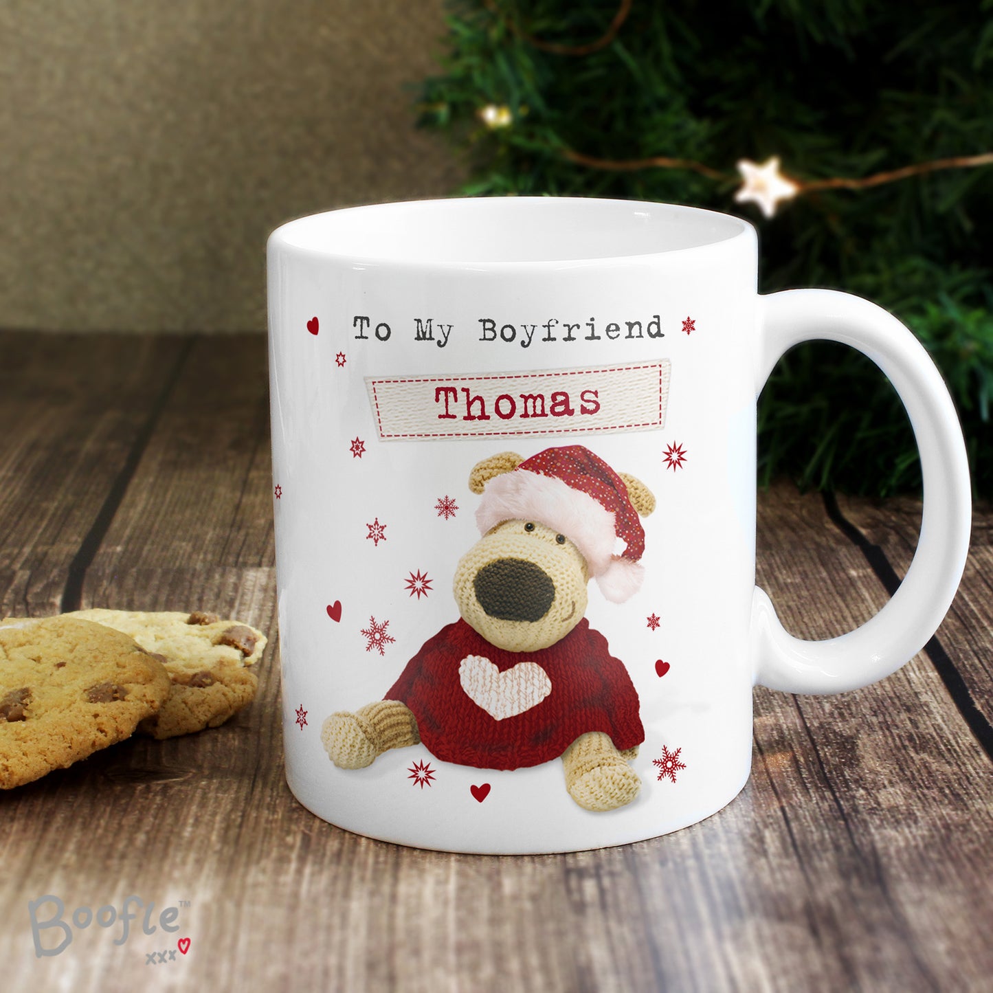 Personalised Boofle Christmas Love Mug - image 4