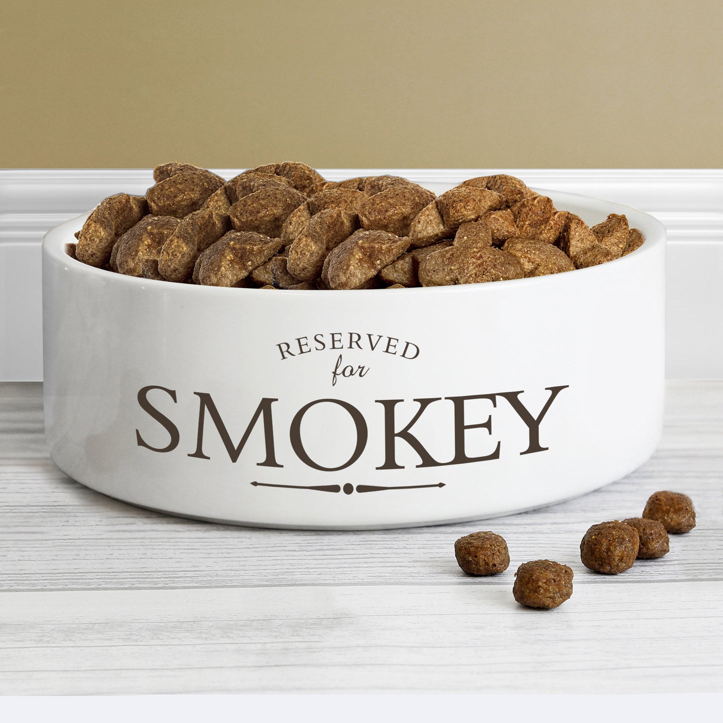Personalised Reserved For 15cm Medium White Pet Bowl - image 5