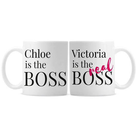 Personalised The Real Boss Mug Set - image 2