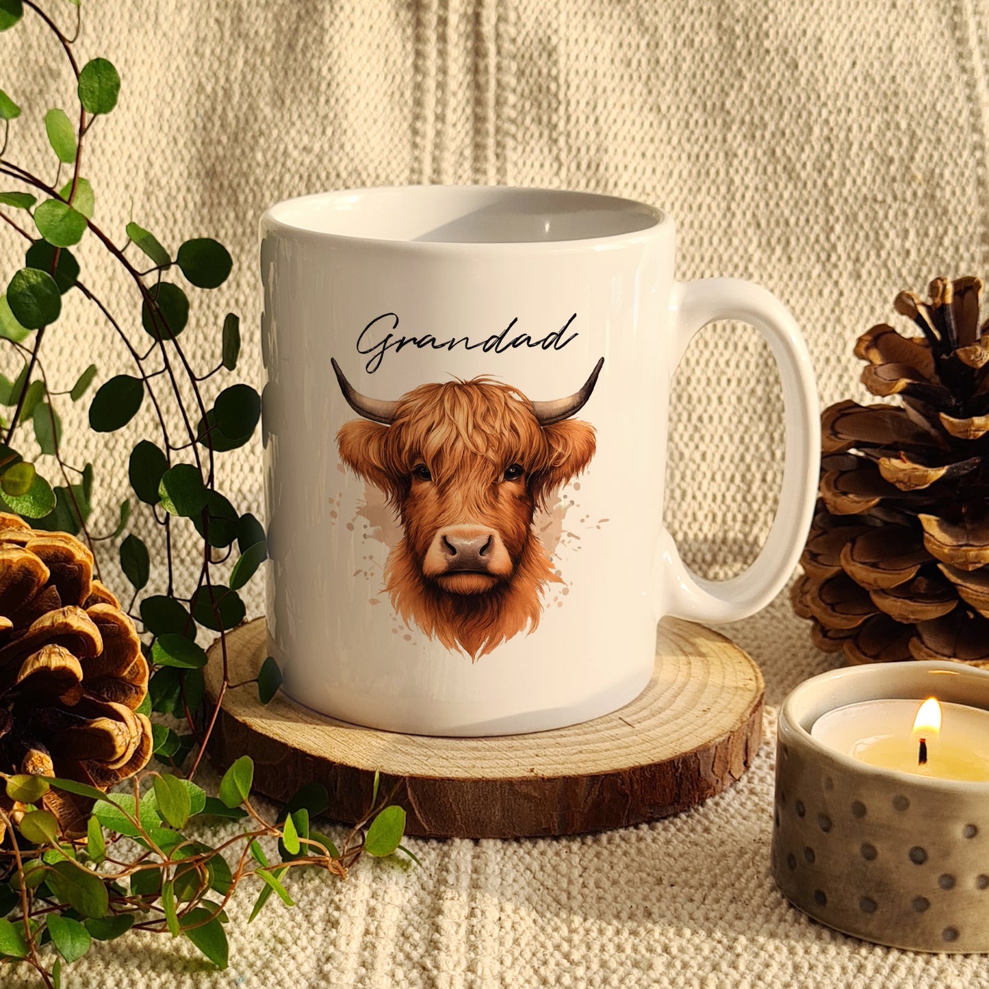 Personalised Highland Cow Mug - Male - image 3