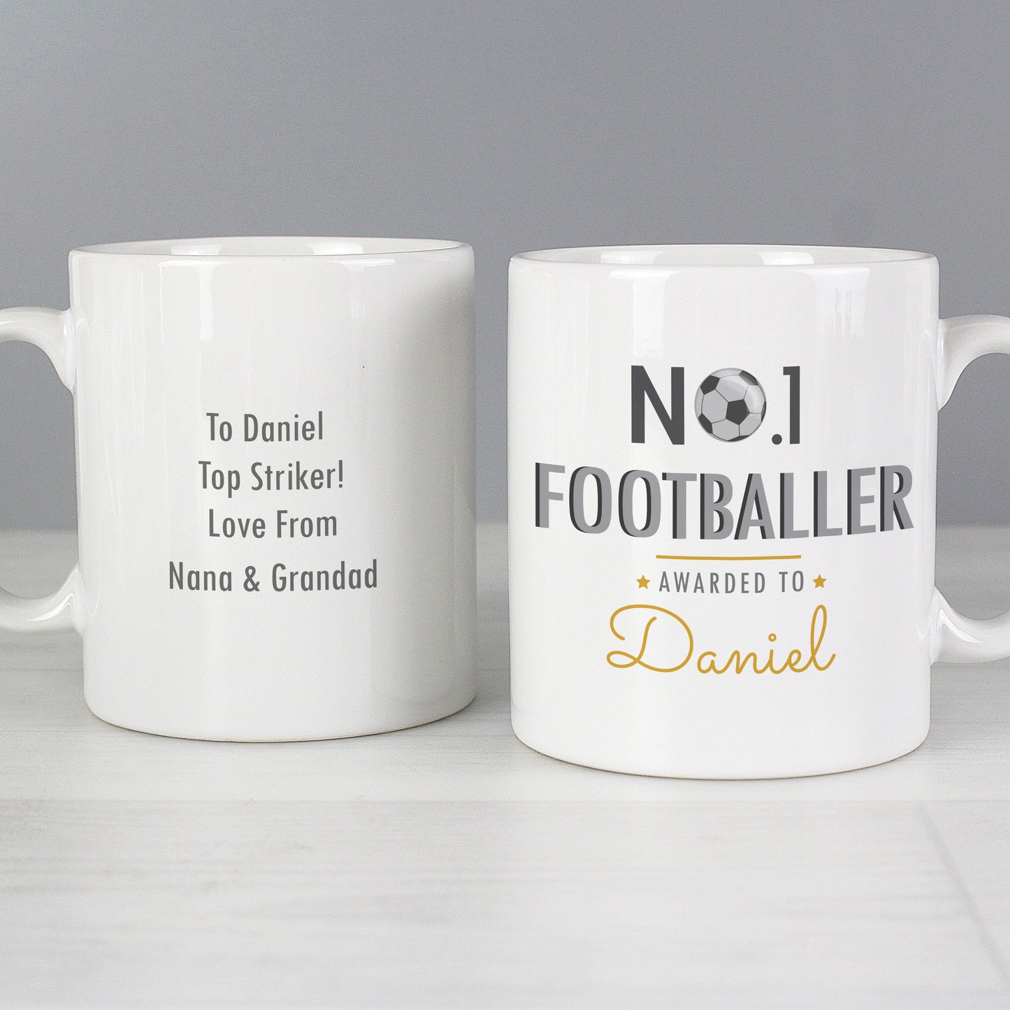 Personalised No.1 Footballer Mug - image 4