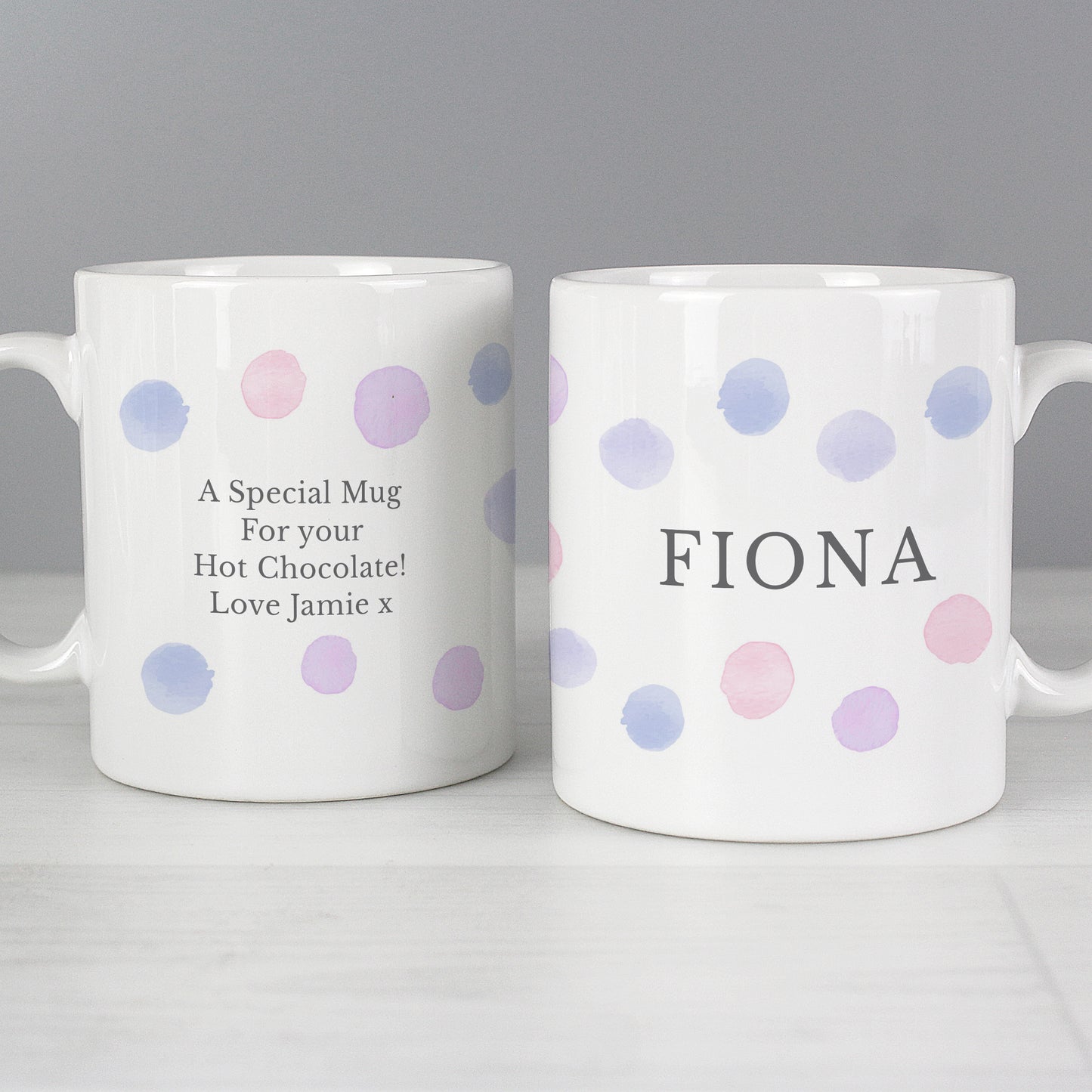 Personalised Pink Spot Mug - image 3