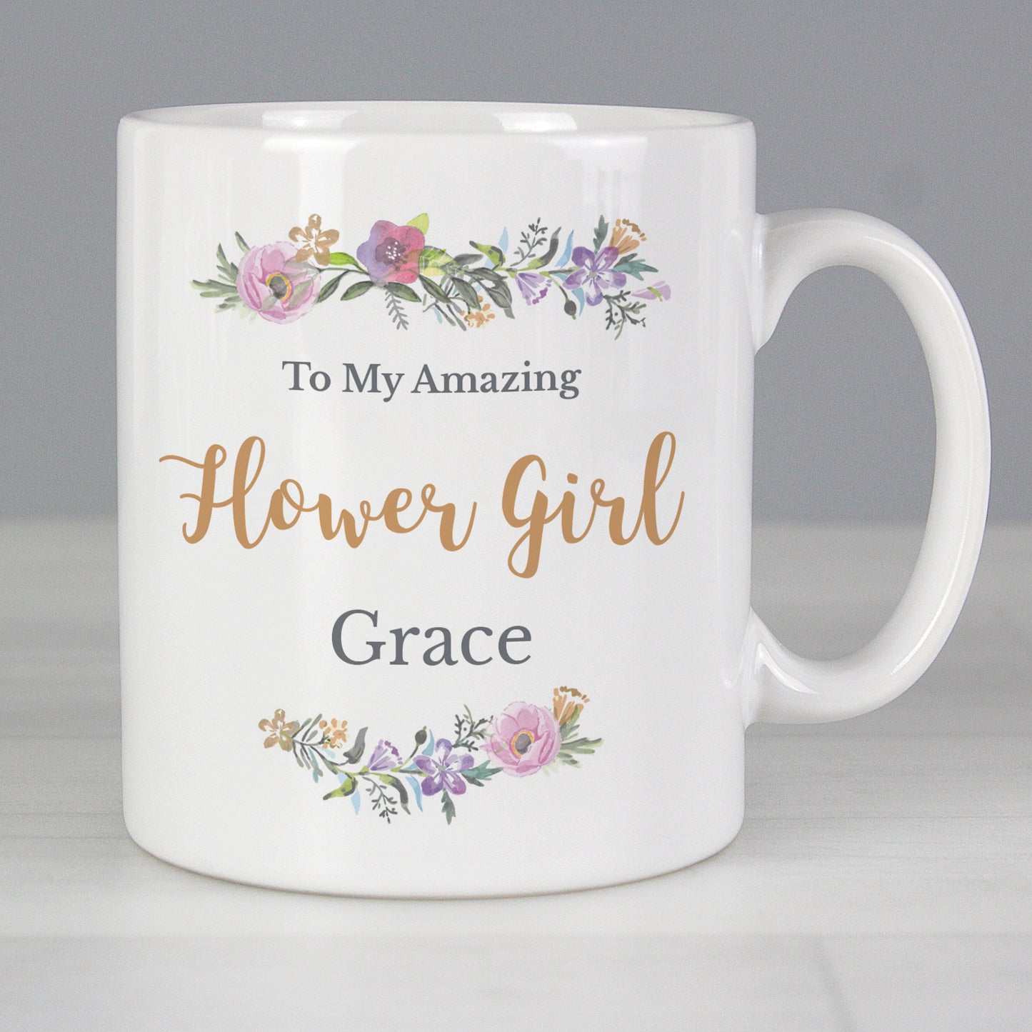 Personalised Floral Message Mug - image 4