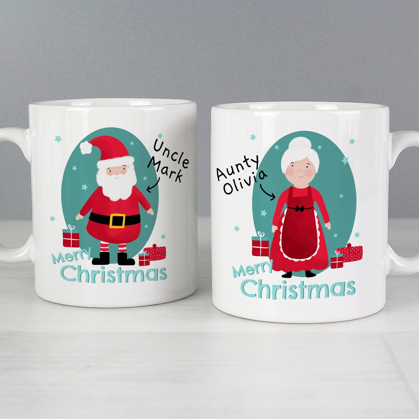 Personalised Mr & Mrs Claus Mug Set - image 2