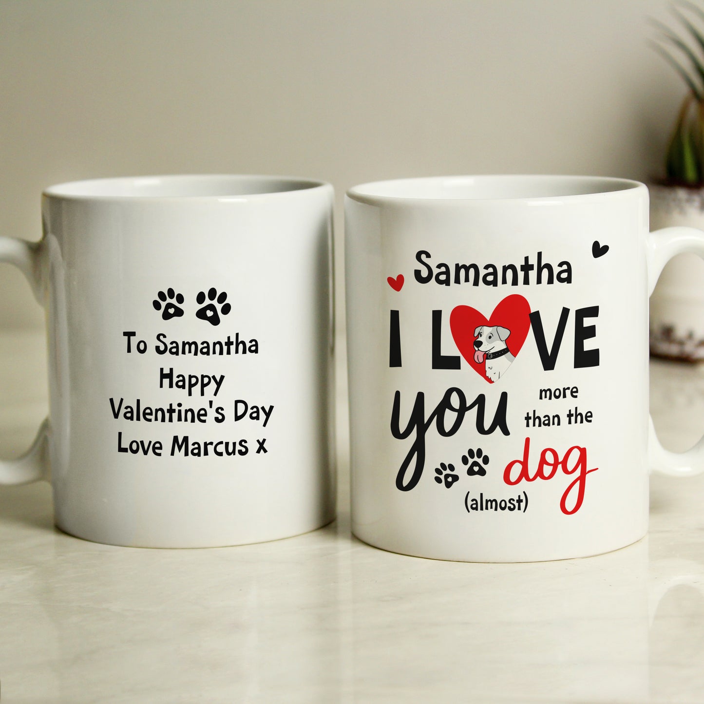 Personalised I Love You More Than The Dog Mug - image 3