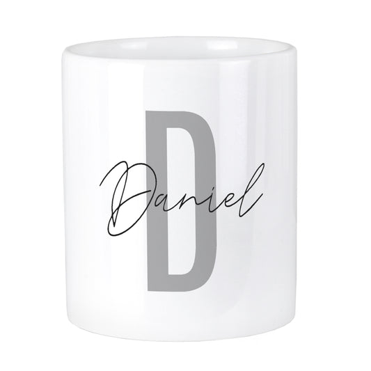 Personalised Initial & Name Ceramic Storage Pot - image 2