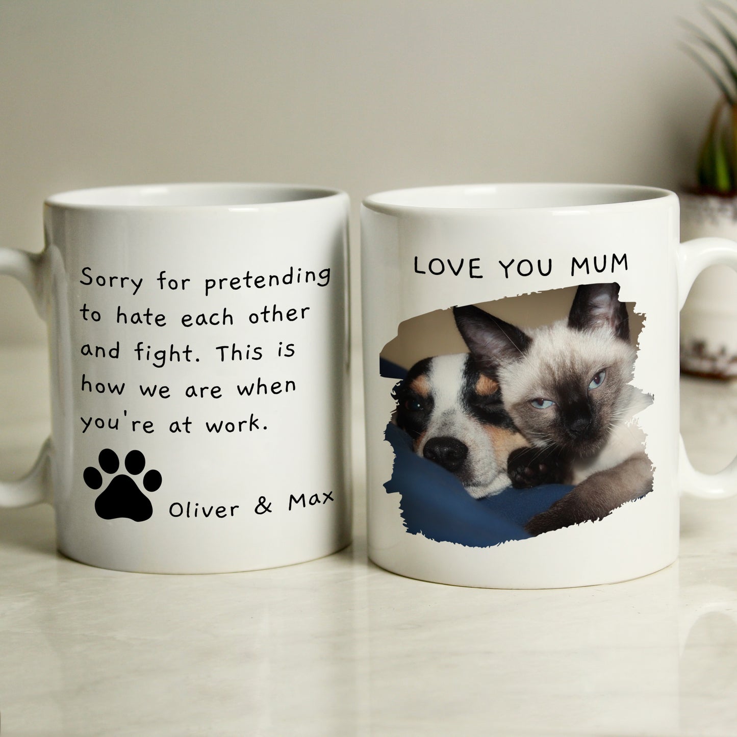 Personalised Free Text Pet Photo Upload Mug - image 3