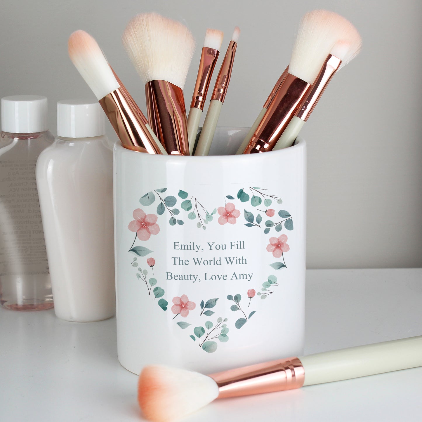 Personalised Floral Heart Ceramic Storage Pot - image 6