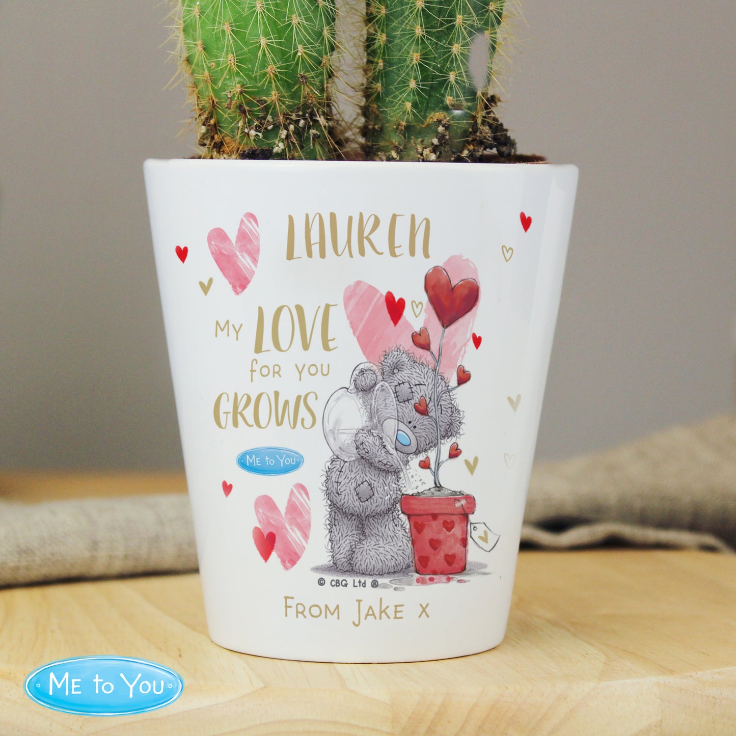 Personalised Me To You Love Grows Plant Pot - image 2