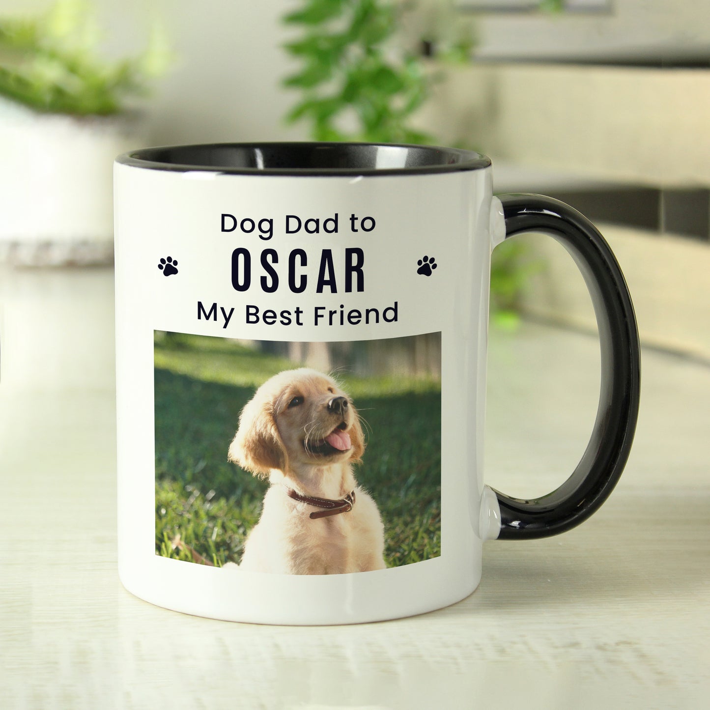 Personalised Pet Photo Upload Black Handled Mug - image 3