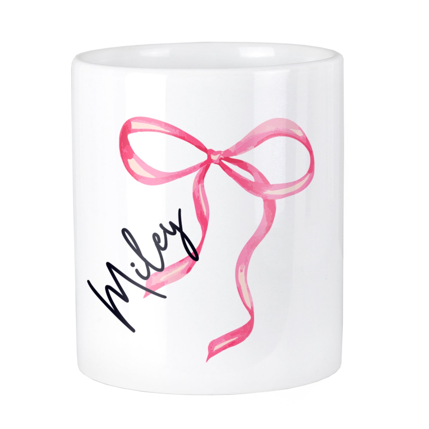 Personalised Bow Make Up Brush Holder – Vanity Birthday Gift for Her - image 4