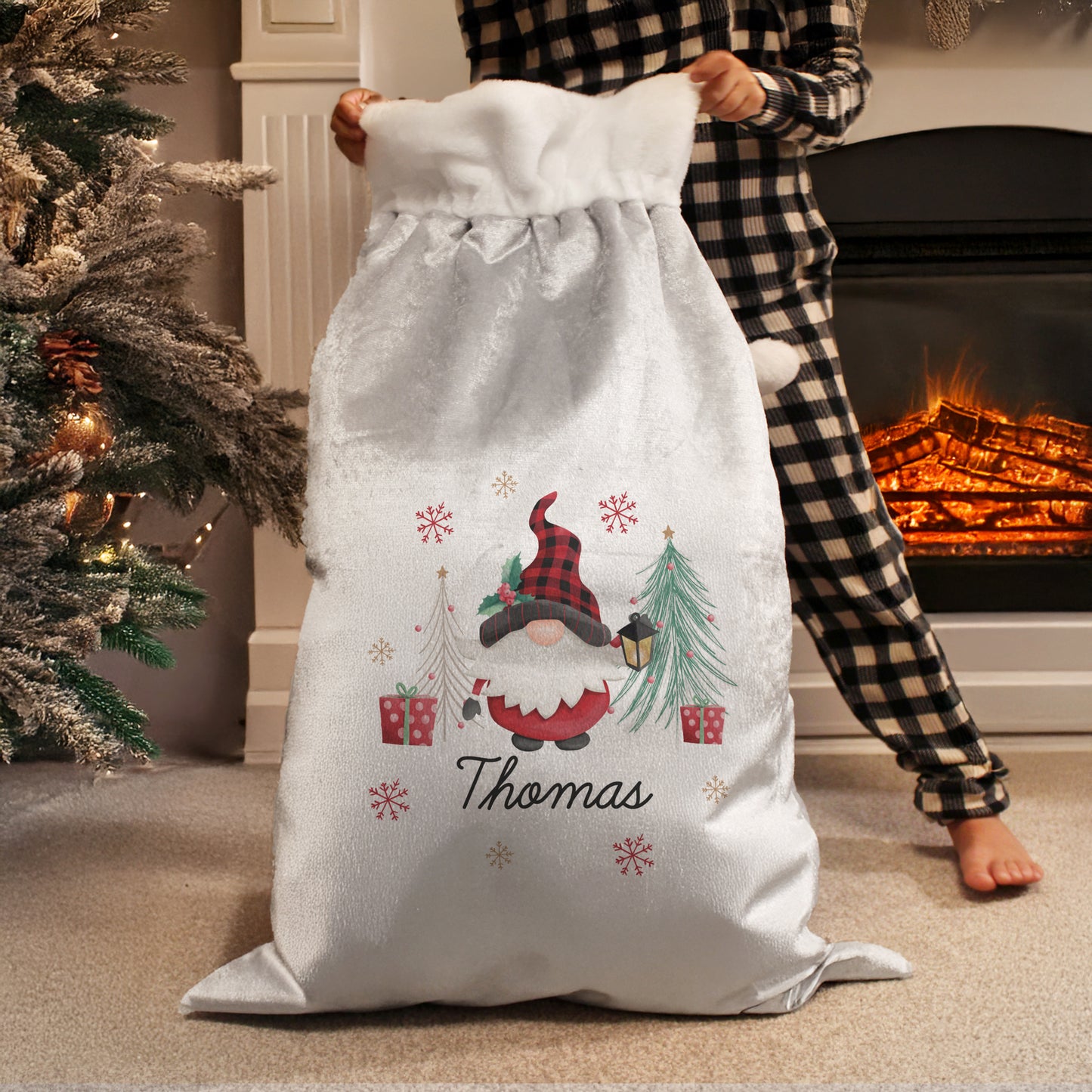 Personalised Gonk Christmas Sack – Children's Christmas Gift - image 3