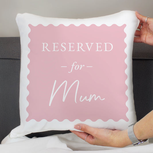 Personalised Pink Reserved For Cushion – Birthday Funny Home Gift for Her - image 2