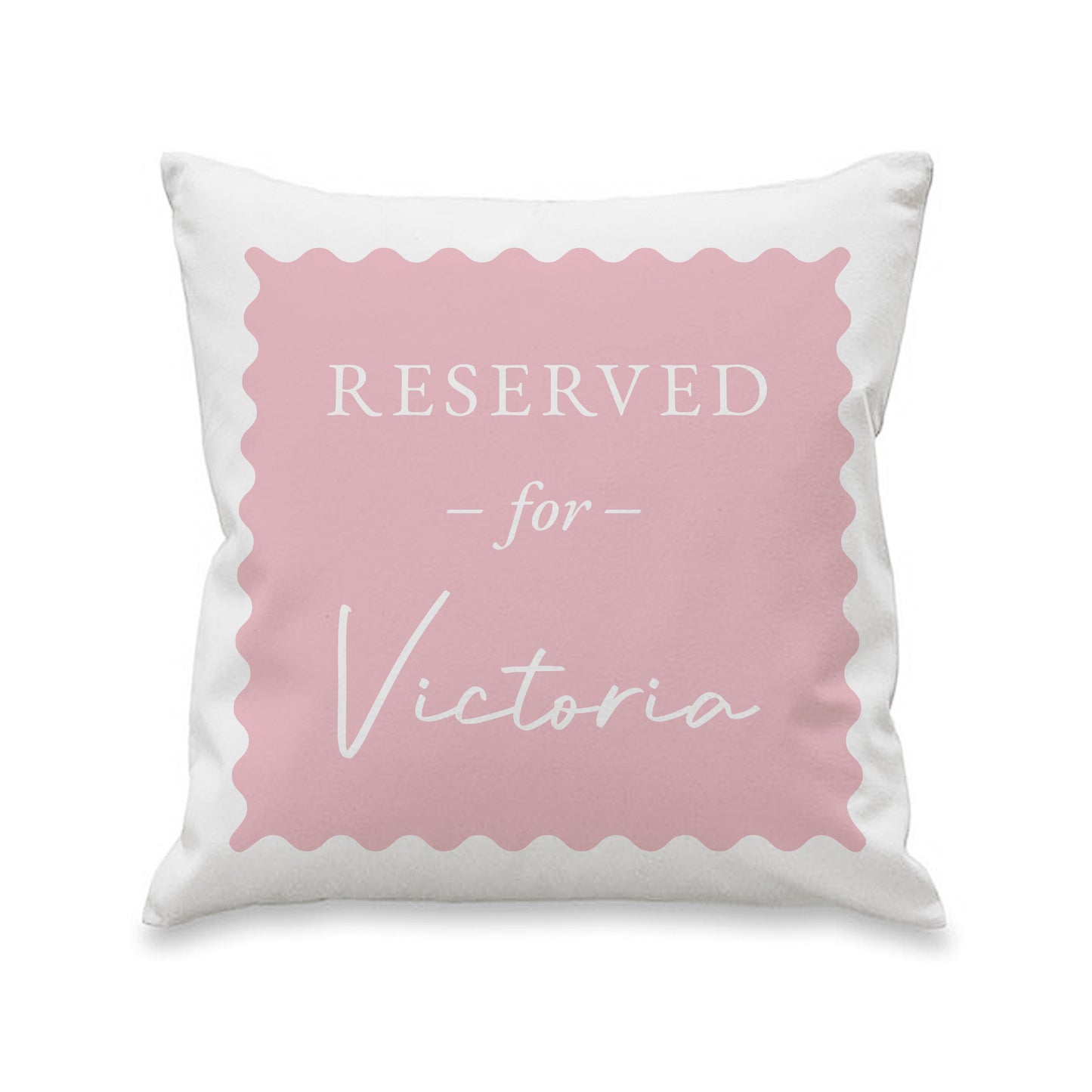 Personalised Pink Reserved For Cushion – Birthday Funny Home Gift for Her - image 4