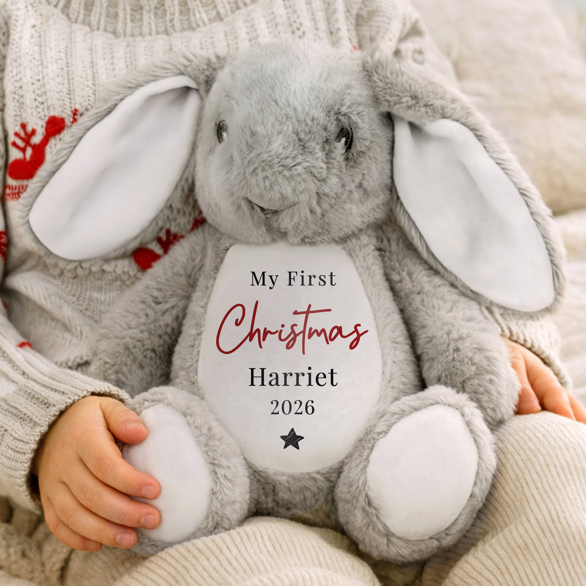 Personalised My First Christmas Bunny from Heartfelt Gifts
