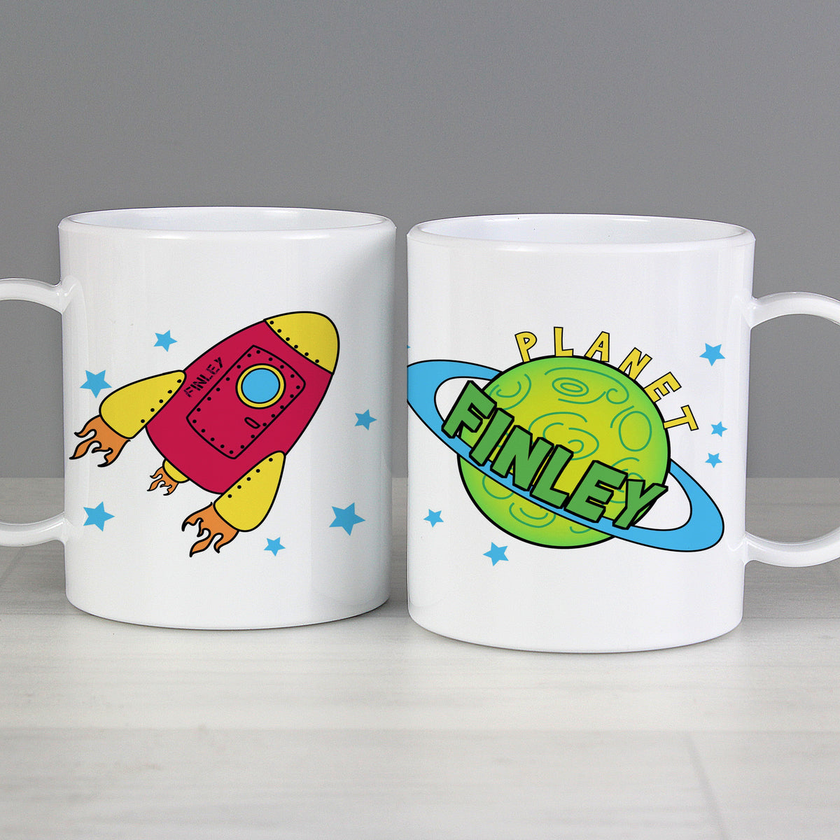 Personalised Space Plastic Mug - image 3