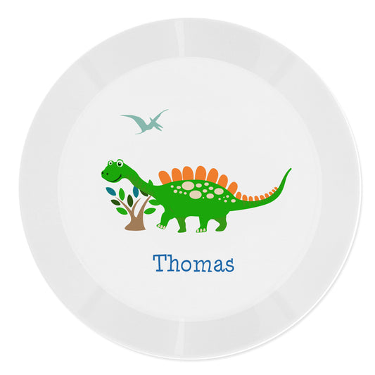 Personalised Dinosaur Plastic Plate - image 2