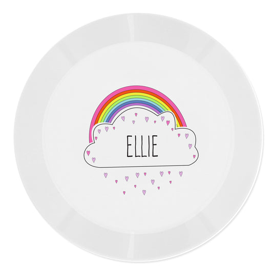 Personalised Rainbow Plastic Plate - image 2