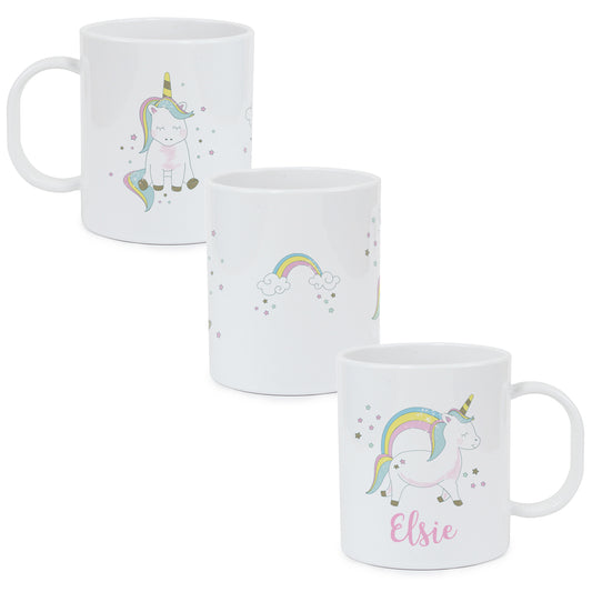 Personalised Baby Unicorn Plastic Mug - image 2