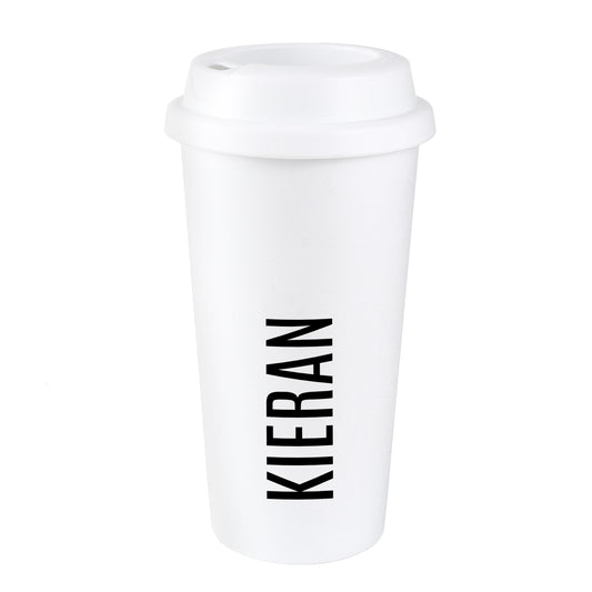 Personalised Name Insulated Reusable Eco Travel Cup - image 2