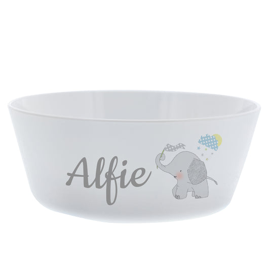 Personalised Hessian Elephant Plastic Bowl - image 2