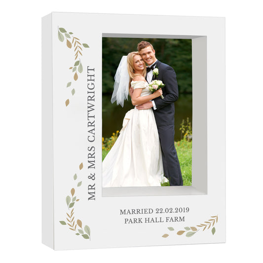 Personalised Fresh Botanical 5x7 Box Photo Frame - image 2