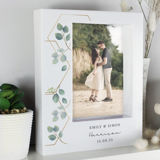 Personalised Botanical 6x4 Box Photo Frame - image 2
