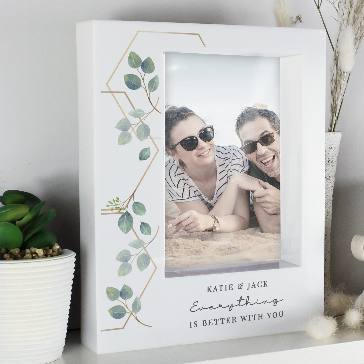 Personalised Botanical 6x4 Box Photo Frame - image 6