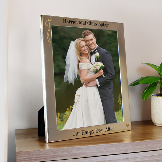 Personalised Black and Gold Free Text 8x10 Photo Frame – Wedding Gift - image 2