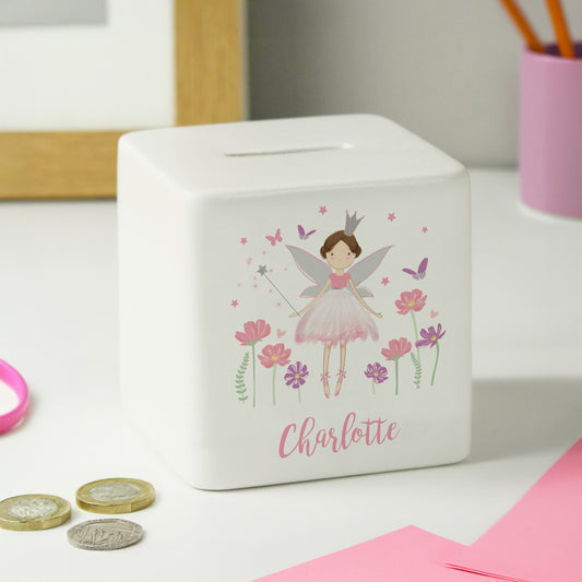 Personalised Fairy Princess Ceramic Money Box - image 4
