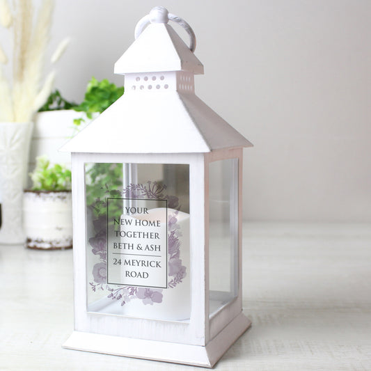 Personalised Soft Watercolour White Lantern - image 2