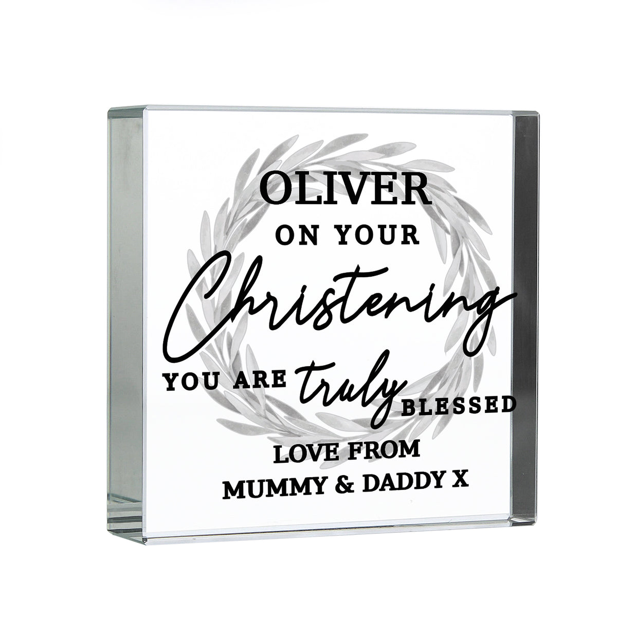 Personalised 'Truly Blessed' Crystal Token - image 4