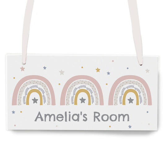 Personalised Rainbow Wooden Sign - image 2