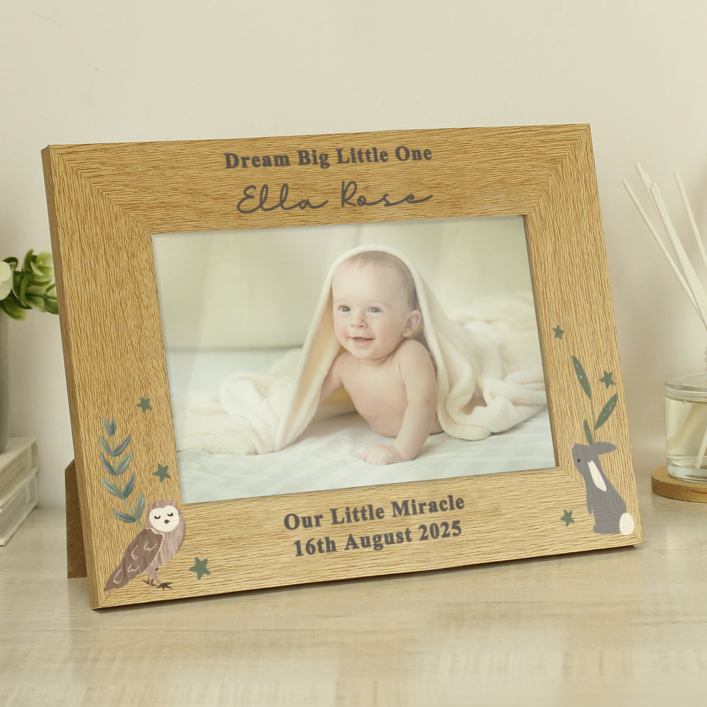 Personalised Woodland Animals 6x4 Photo Frame - image 3