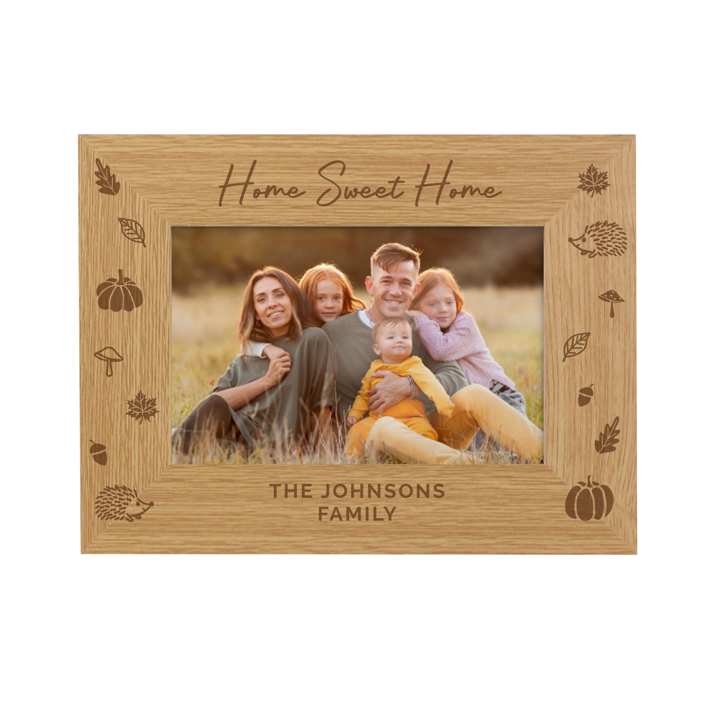 Personalised Autumn 6x4 Wooden Photo Frame – Seasonal Birthday Gift - image 4