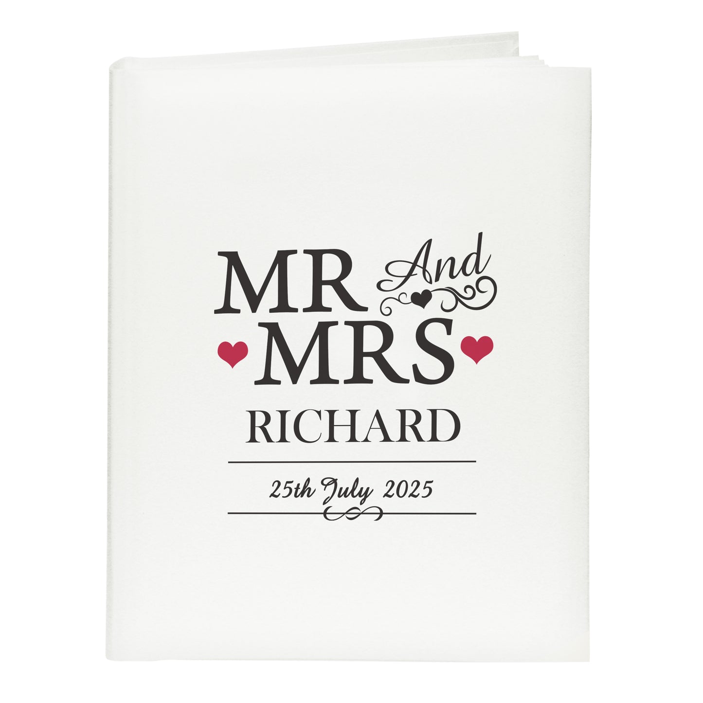 Personalised Mr & Mrs Traditional Photo Album - image 5