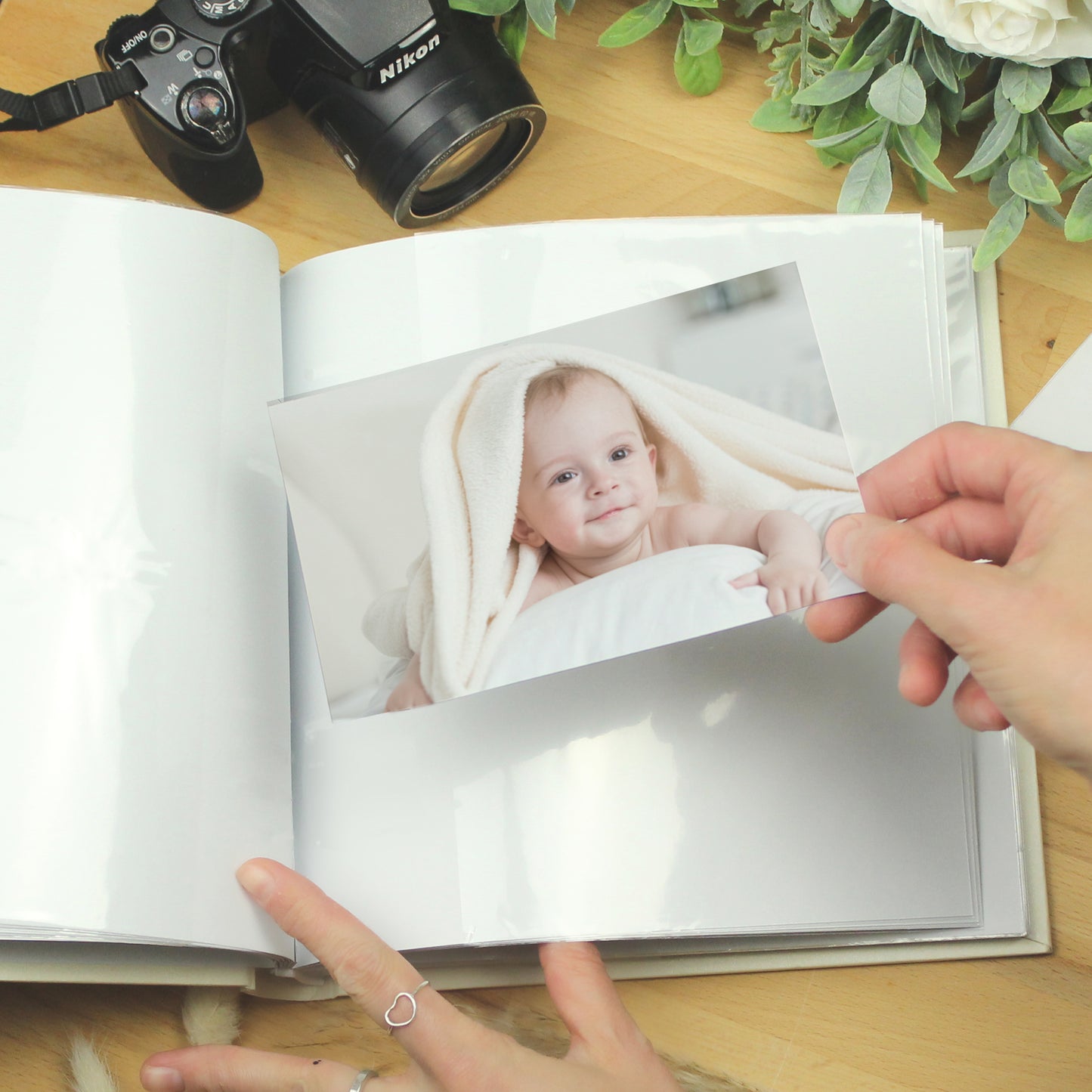 Personalised Silver Cross Square Photo Album - image 7